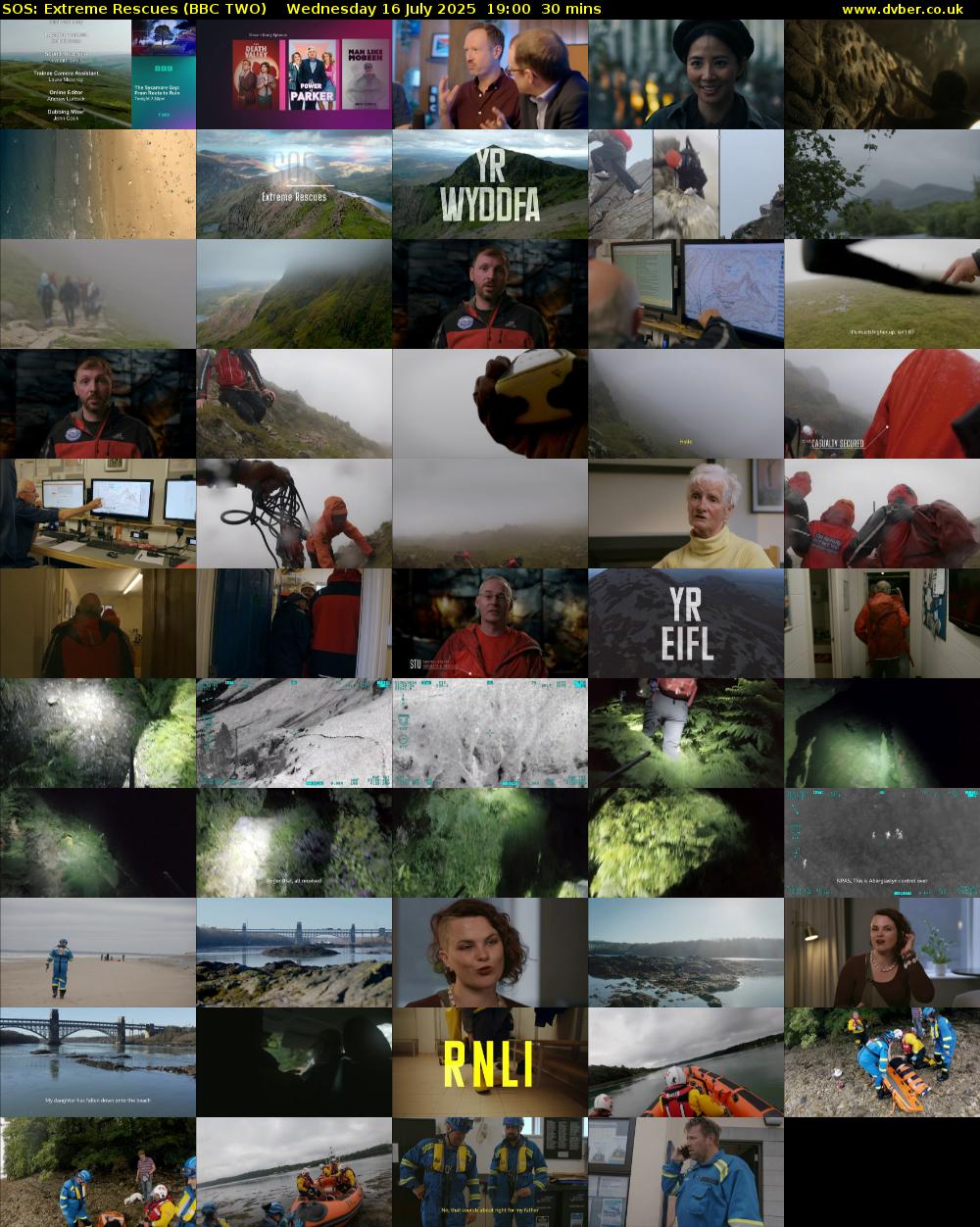 SOS: Extreme Rescues (BBC TWO) Wednesday 16 July 2025 19:00 - 19:30