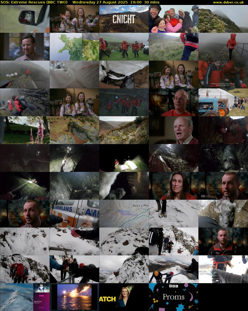 SOS: Extreme Rescues (BBC TWO) Wednesday 27 August 2025 19:00 - 19:30