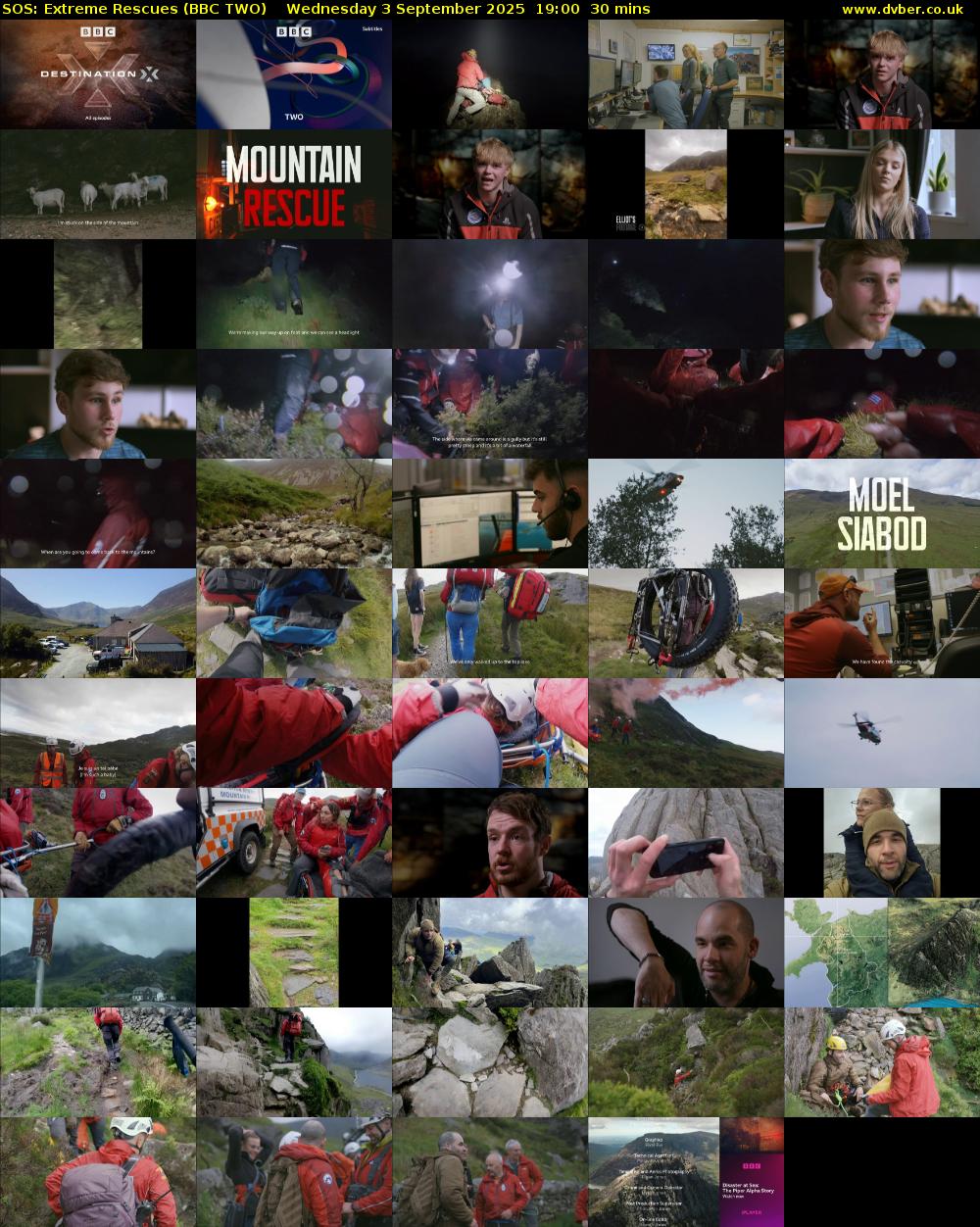 SOS: Extreme Rescues (BBC TWO) Wednesday 3 September 2025 19:00 - 19:30