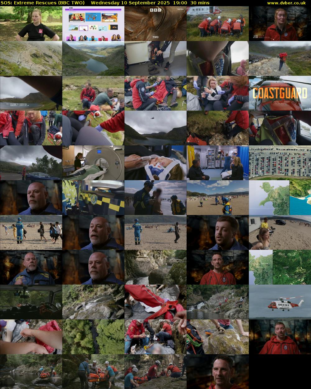 SOS: Extreme Rescues (BBC TWO) Wednesday 10 September 2025 19:00 - 19:30
