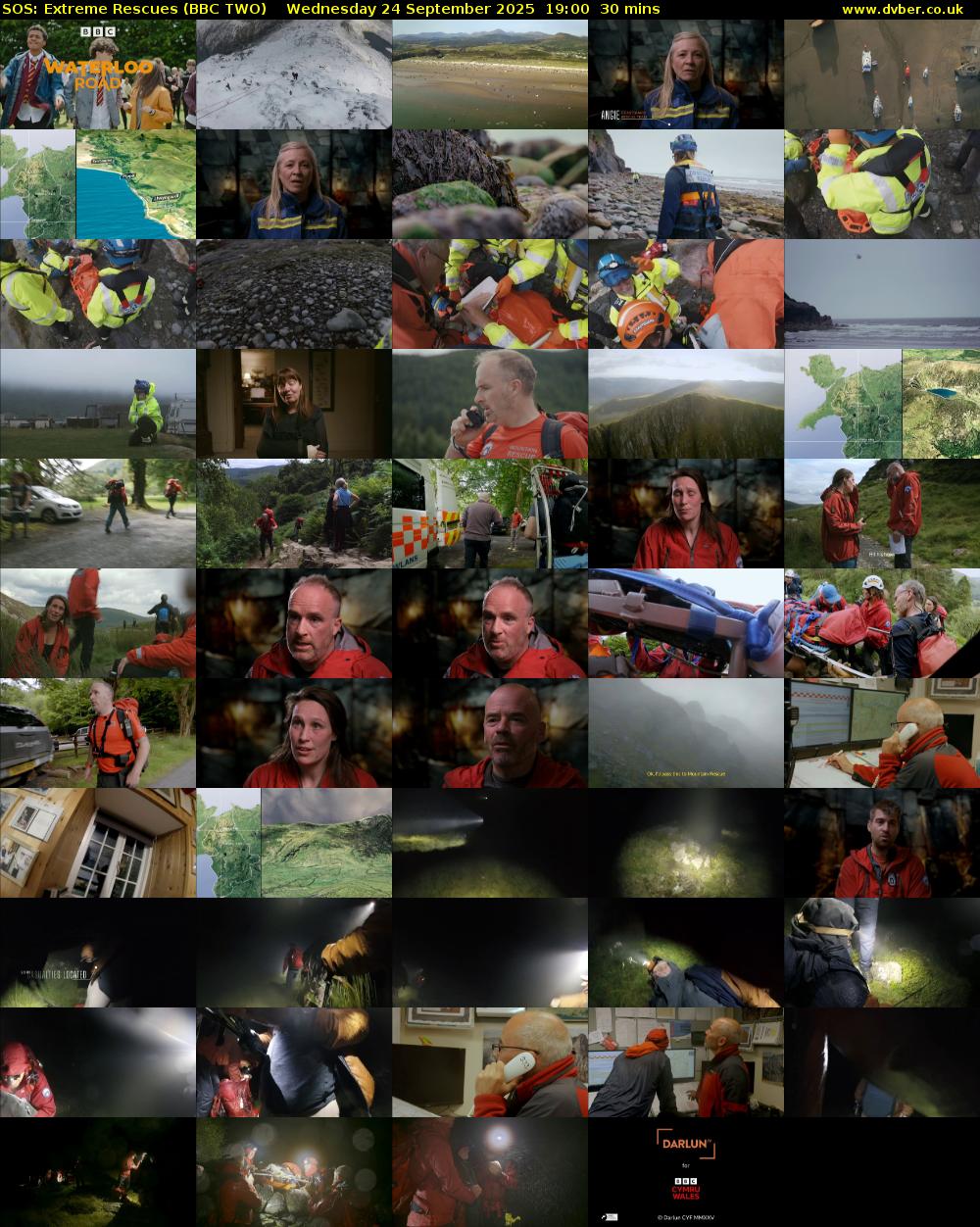 SOS: Extreme Rescues (BBC TWO) Wednesday 24 September 2025 19:00 - 19:30