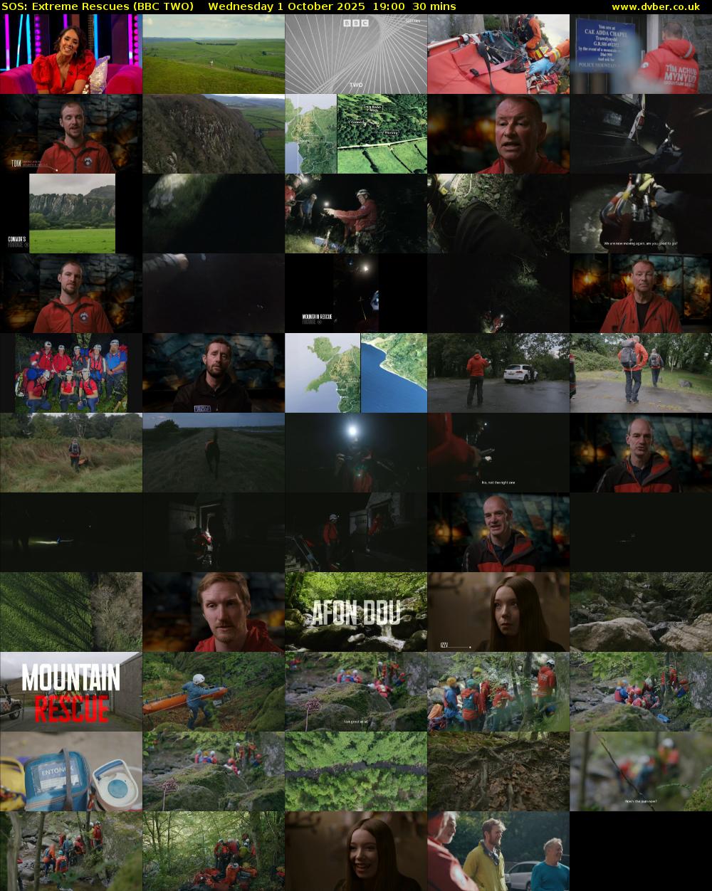 SOS: Extreme Rescues (BBC TWO) Wednesday 1 October 2025 19:00 - 19:30