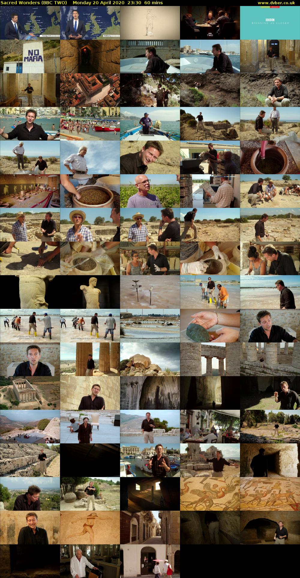 Sacred Wonders (BBC TWO) Monday 20 April 2020 23:30 - 00:30