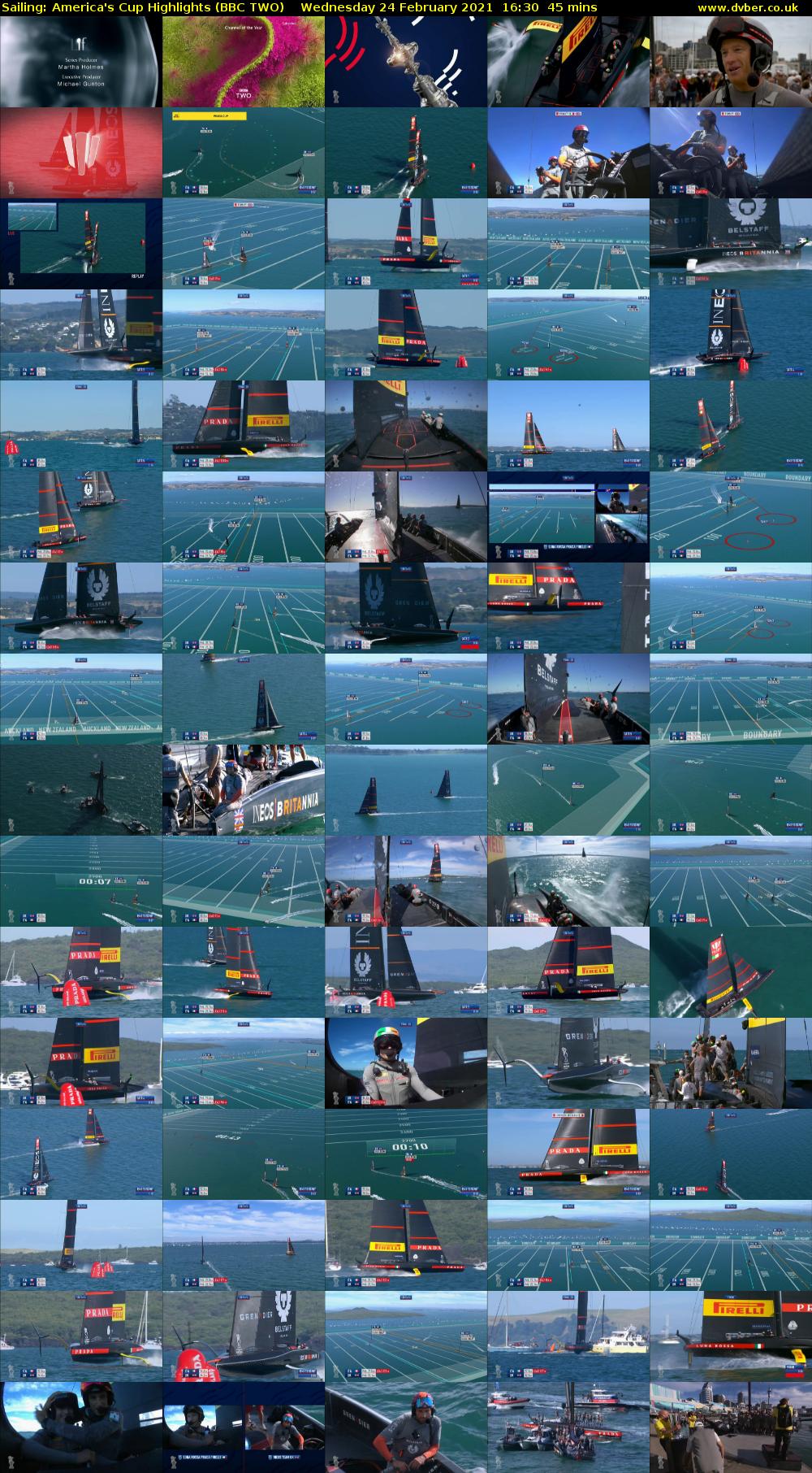 Sailing: America's Cup Highlights (BBC TWO) Wednesday 24 February 2021 16:30 - 17:15