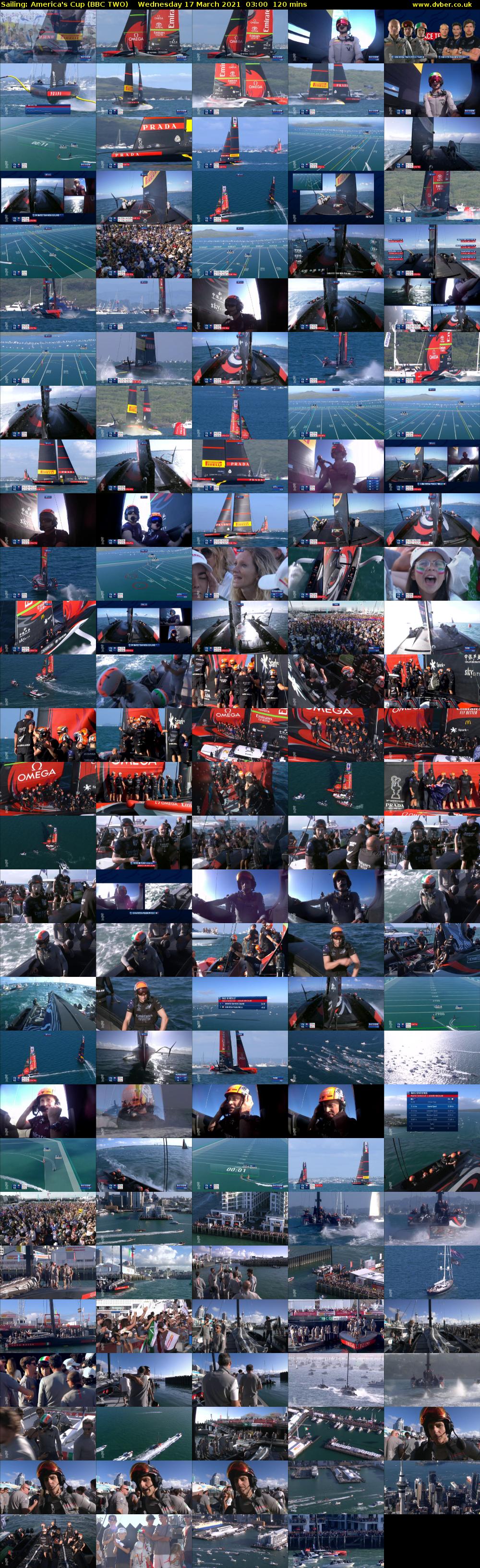 Sailing: America's Cup (BBC TWO) Wednesday 17 March 2021 03:00 - 05:00