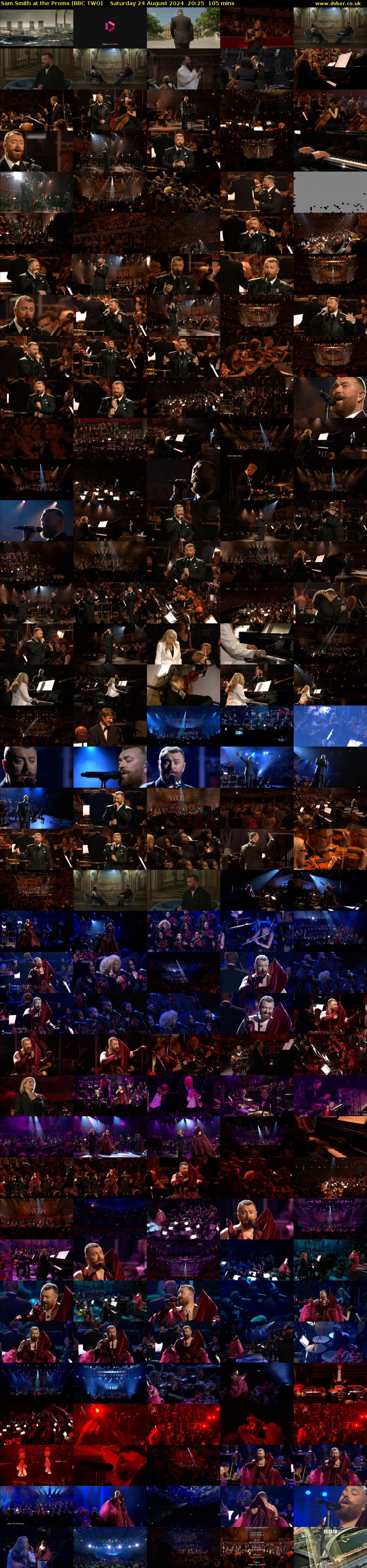 Sam Smith at the Proms (BBC TWO) Saturday 24 August 2024 20:25 - 22:10