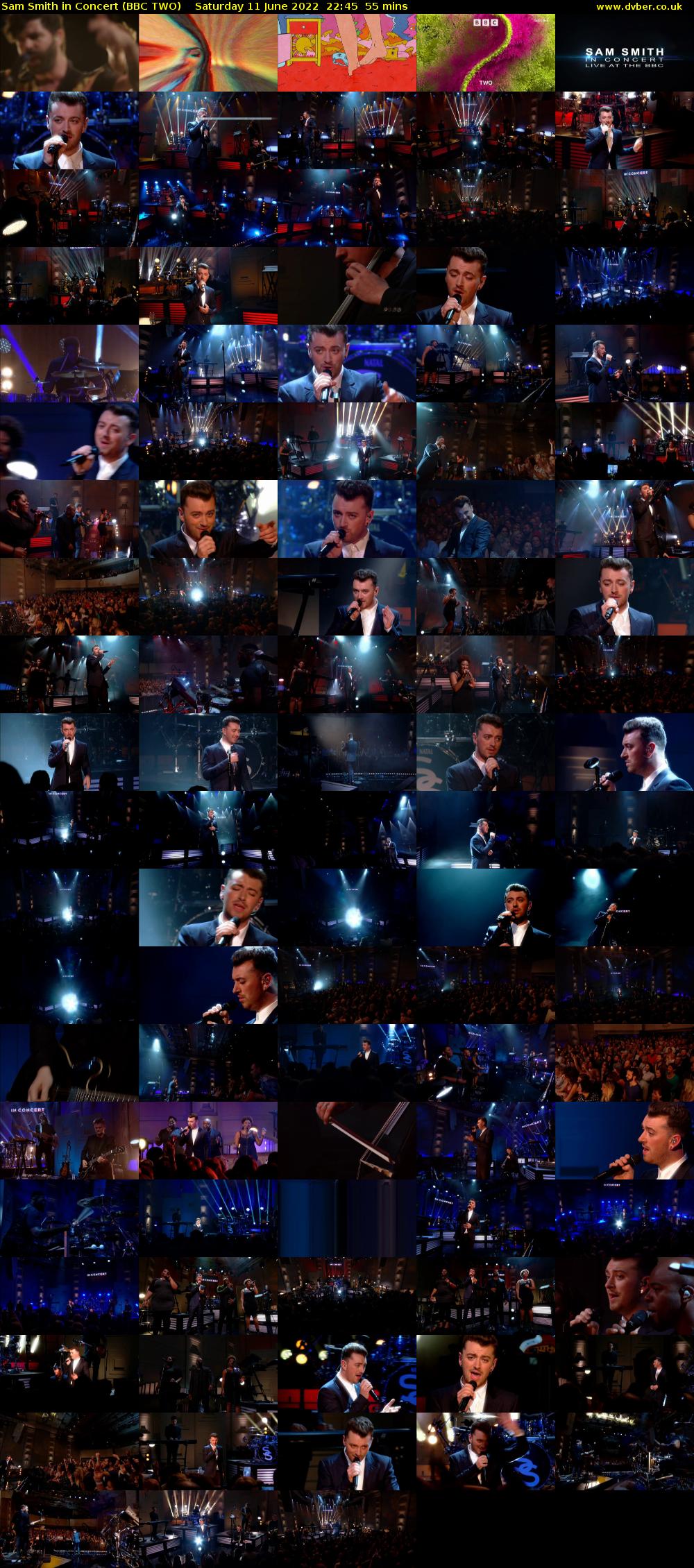 Sam Smith in Concert (BBC TWO) Saturday 11 June 2022 22:45 - 23:40