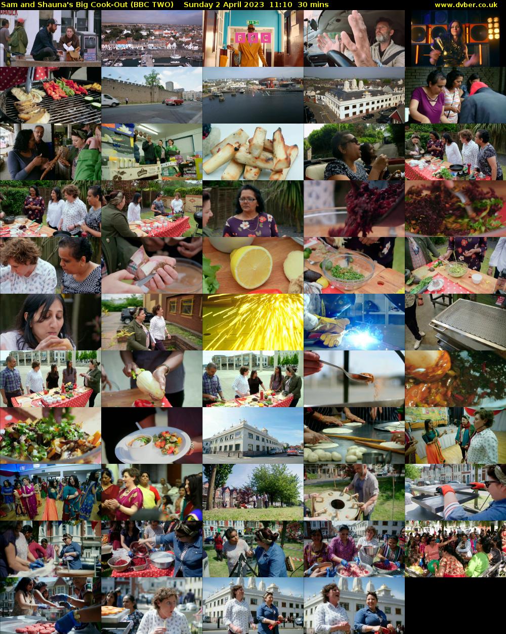 Sam and Shauna's Big Cook-Out (BBC TWO) Sunday 2 April 2023 11:10 - 11:40