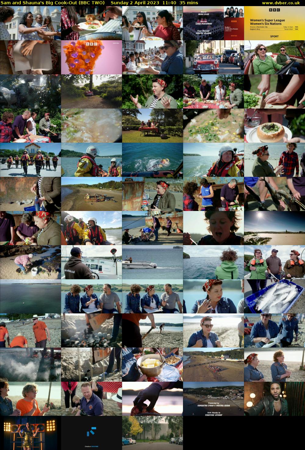 Sam and Shauna's Big Cook-Out (BBC TWO) Sunday 2 April 2023 11:40 - 12:15
