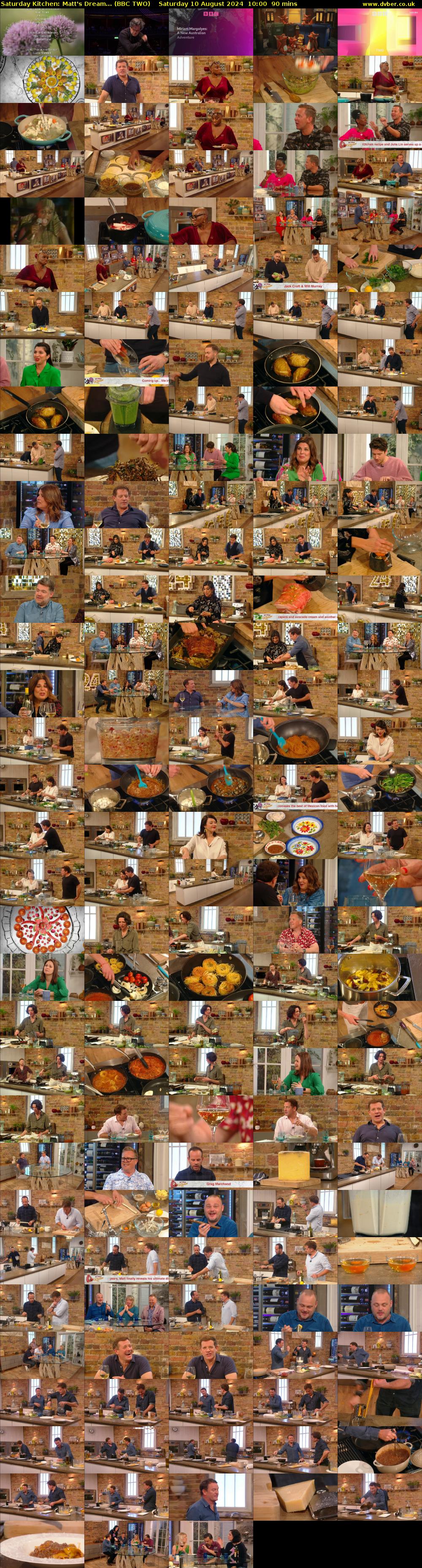 Saturday Kitchen: Matt's Dream... (BBC TWO) Saturday 10 August 2024 10:00 - 11:30
