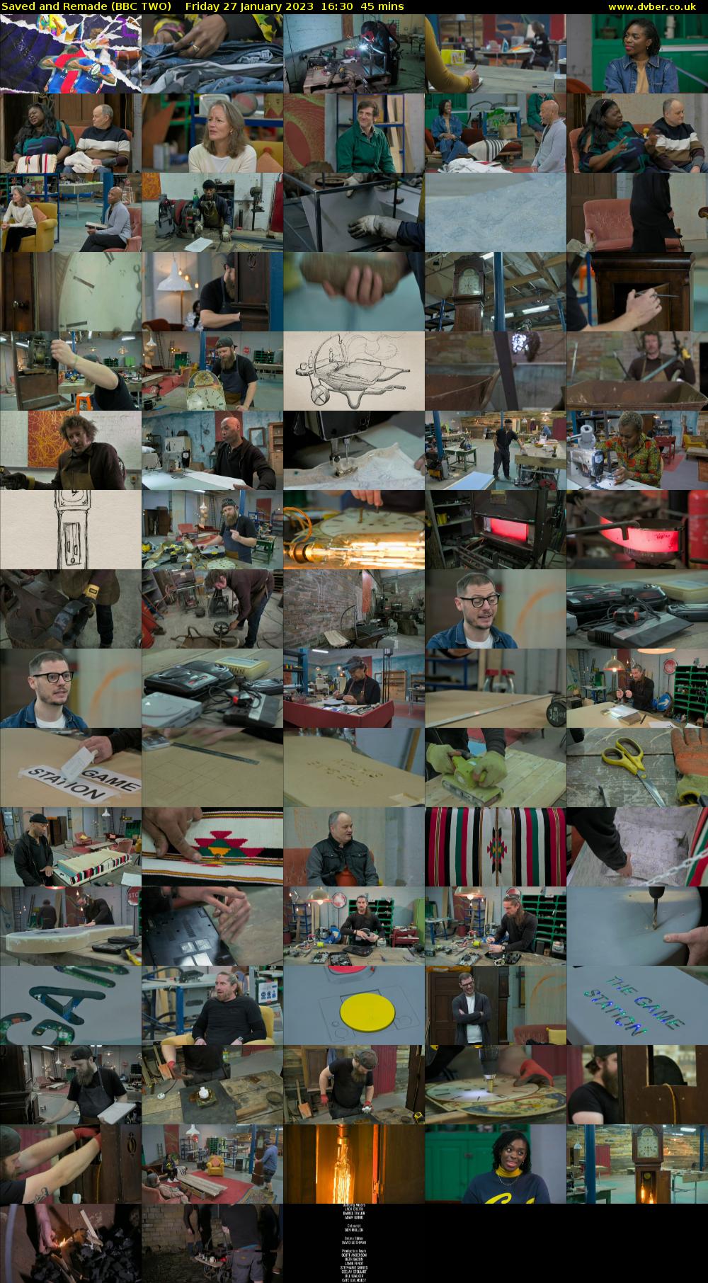 Saved and Remade (BBC TWO) Friday 27 January 2023 16:30 - 17:15