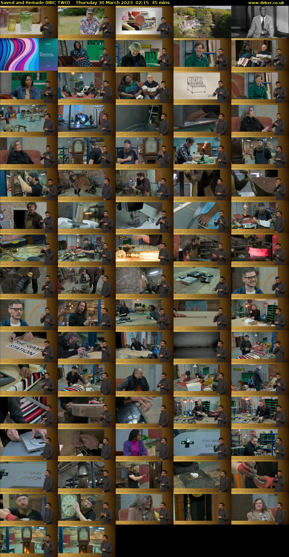 Saved and Remade (BBC TWO) Thursday 30 March 2023 02:15 - 03:00