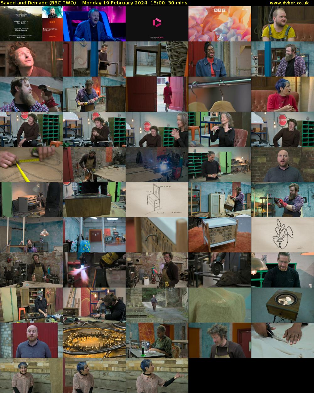 Saved and Remade (BBC TWO) Monday 19 February 2024 15:00 - 15:30