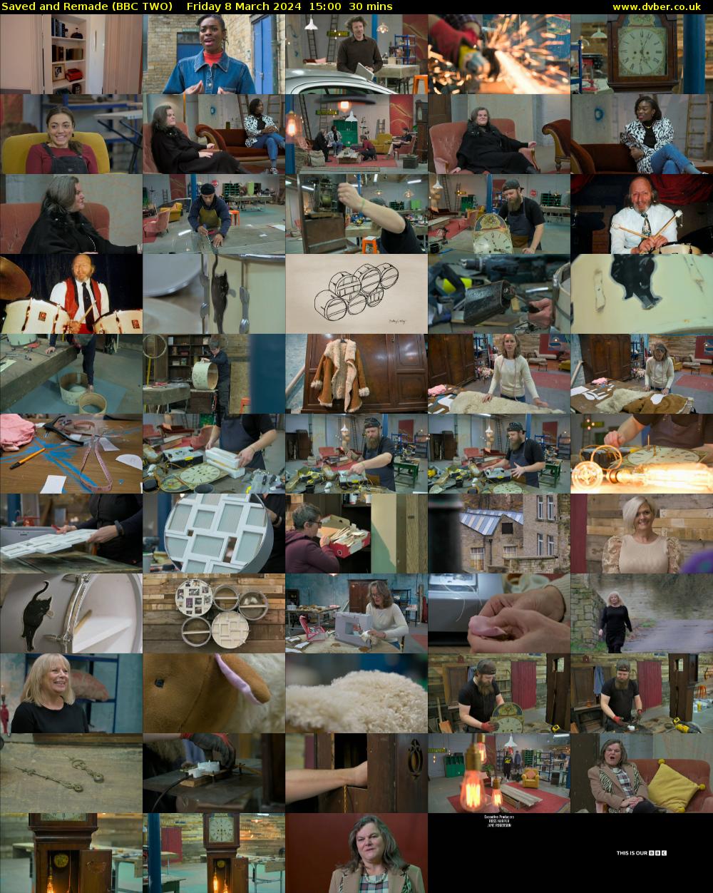 Saved and Remade (BBC TWO) Friday 8 March 2024 15:00 - 15:30