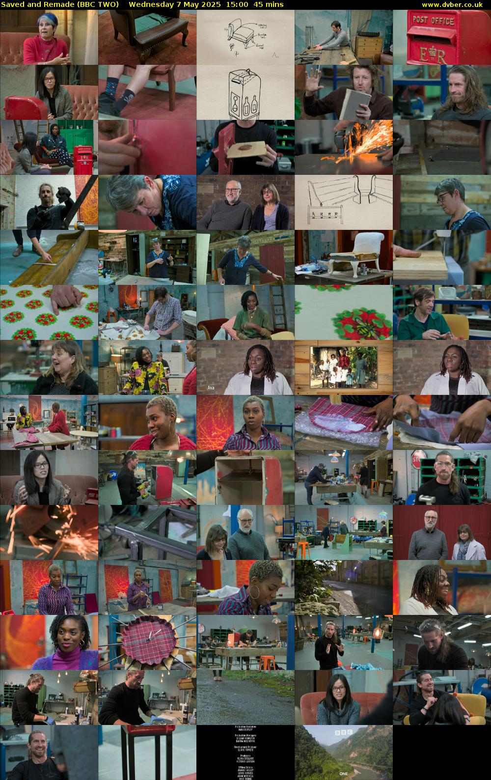 Saved and Remade (BBC TWO) Wednesday 7 May 2025 15:00 - 15:45