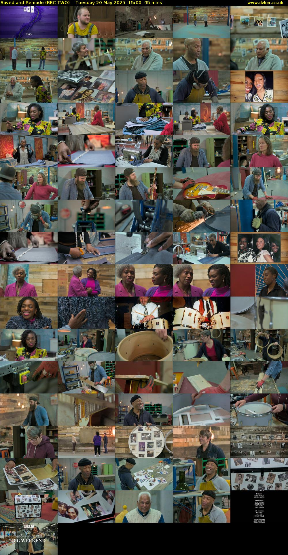 Saved and Remade (BBC TWO) Tuesday 20 May 2025 15:00 - 15:45