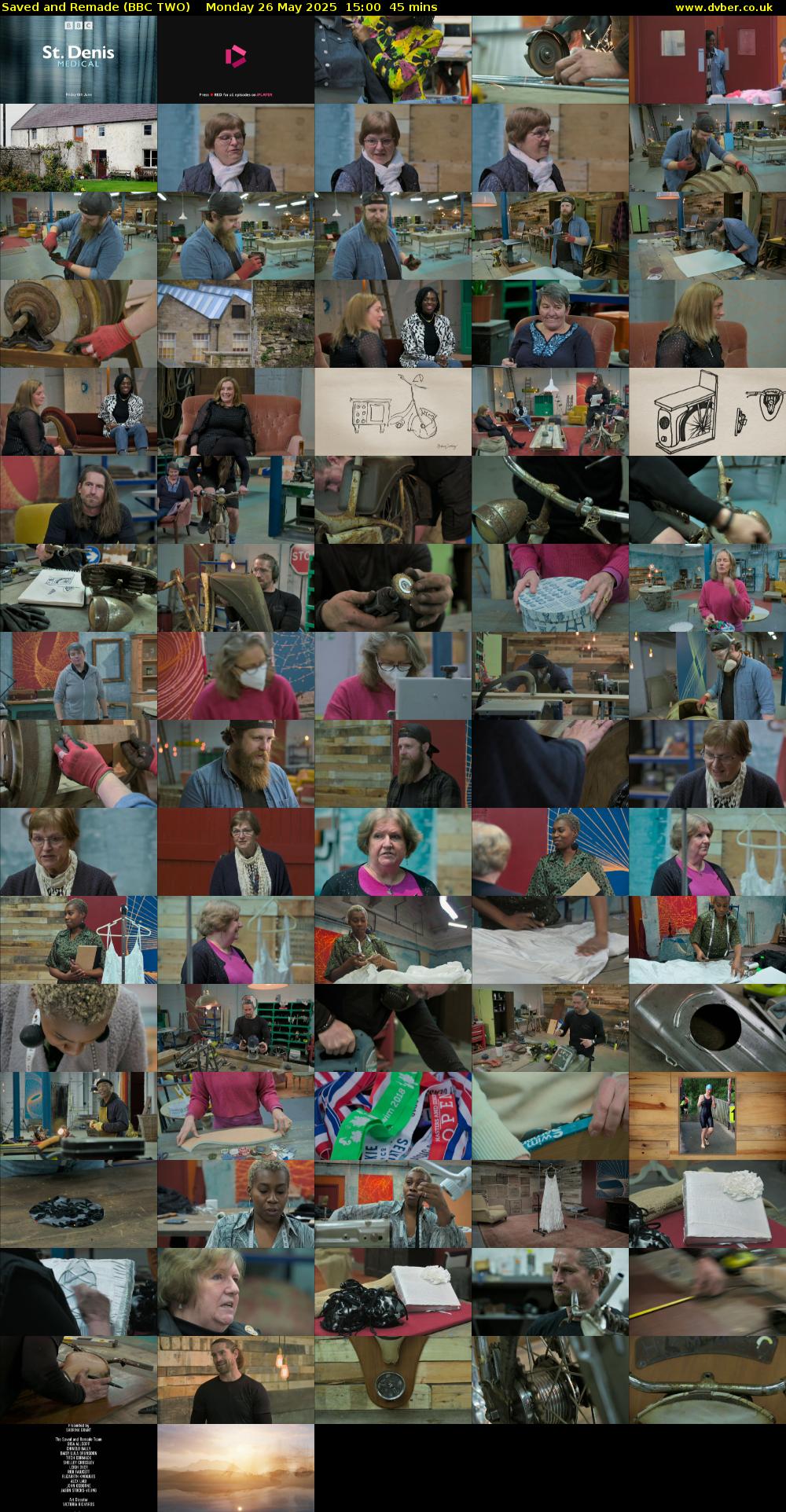 Saved and Remade (BBC TWO) Monday 26 May 2025 15:00 - 15:45