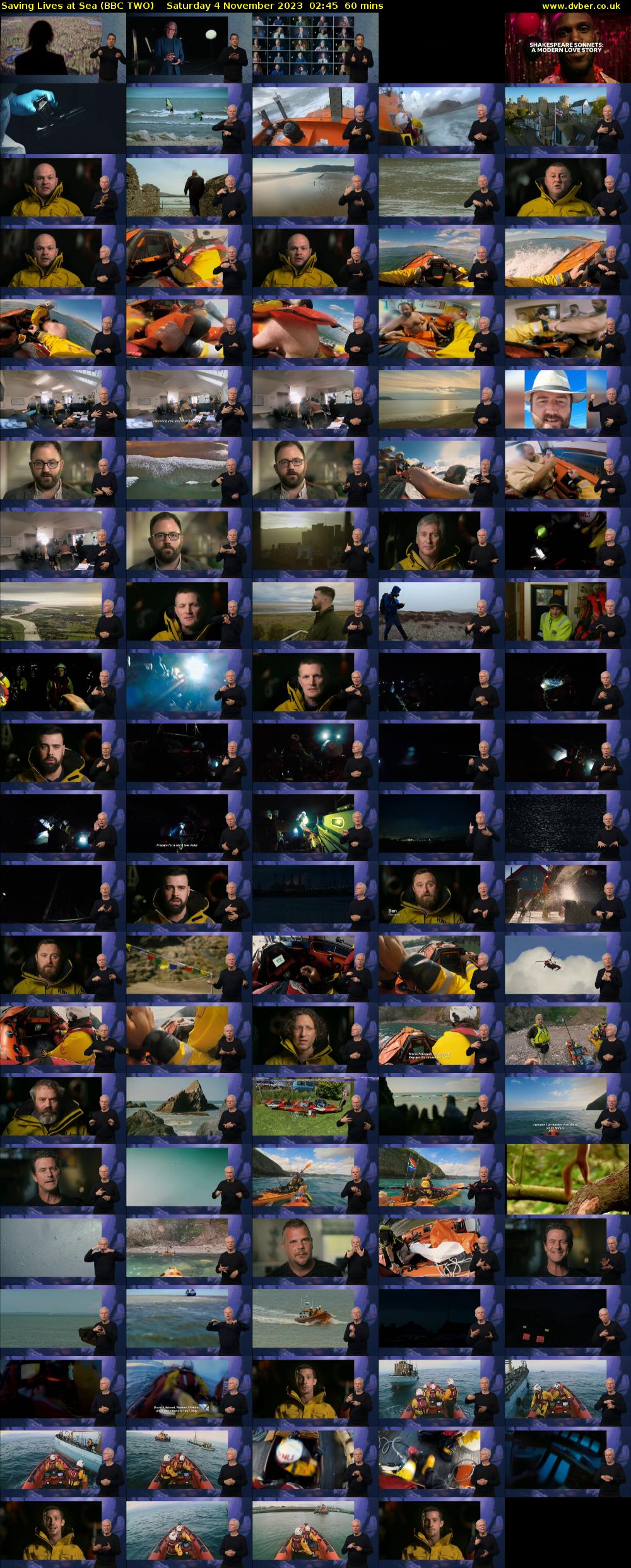 Saving Lives at Sea (BBC TWO) Saturday 4 November 2023 02:45 - 03:45