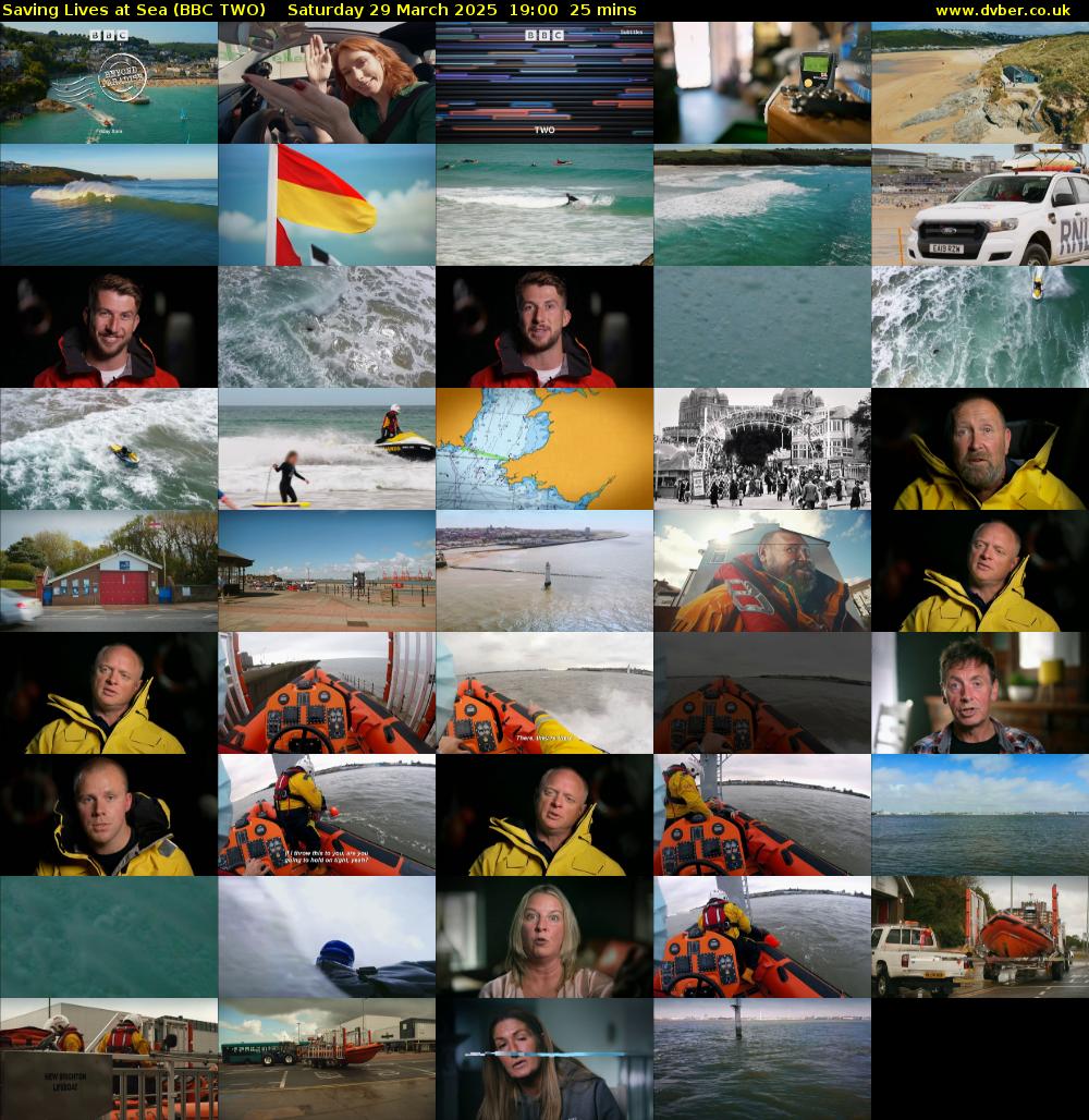 Saving Lives at Sea (BBC TWO) Saturday 29 March 2025 19:00 - 19:25