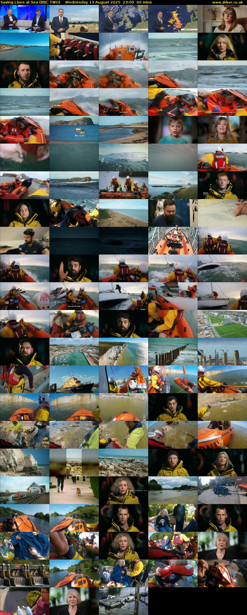 Saving Lives at Sea (BBC TWO) Wednesday 13 August 2025 23:00 - 00:00