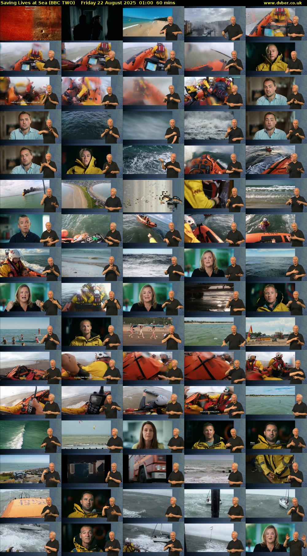 Saving Lives at Sea (BBC TWO) Friday 22 August 2025 01:00 - 02:00
