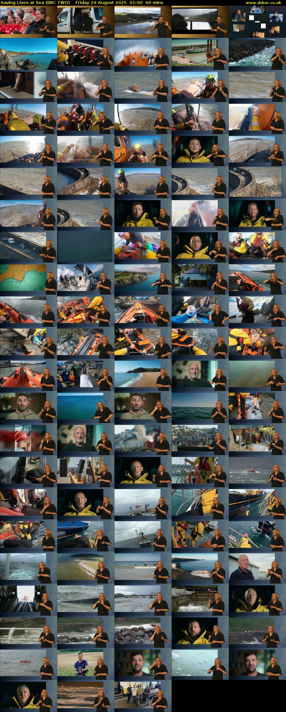 Saving Lives at Sea (BBC TWO) Friday 29 August 2025 01:00 - 02:00