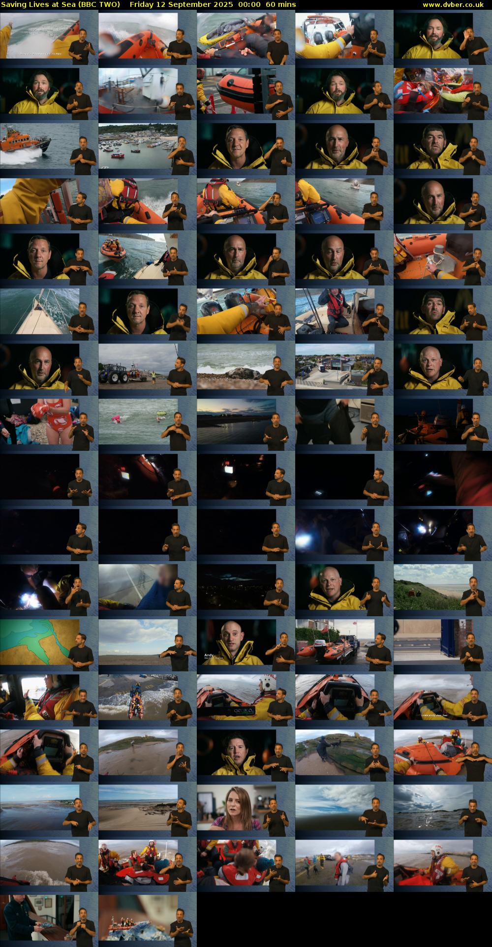 Saving Lives at Sea (BBC TWO) Friday 12 September 2025 00:00 - 01:00