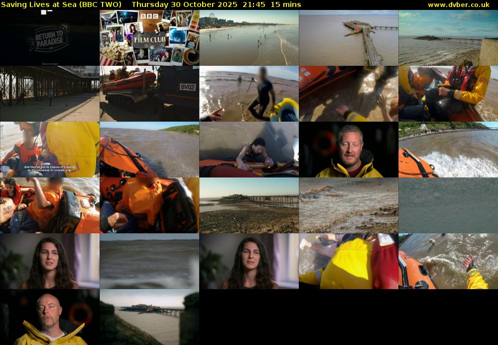 Saving Lives at Sea (BBC TWO) Thursday 30 October 2025 21:45 - 22:00