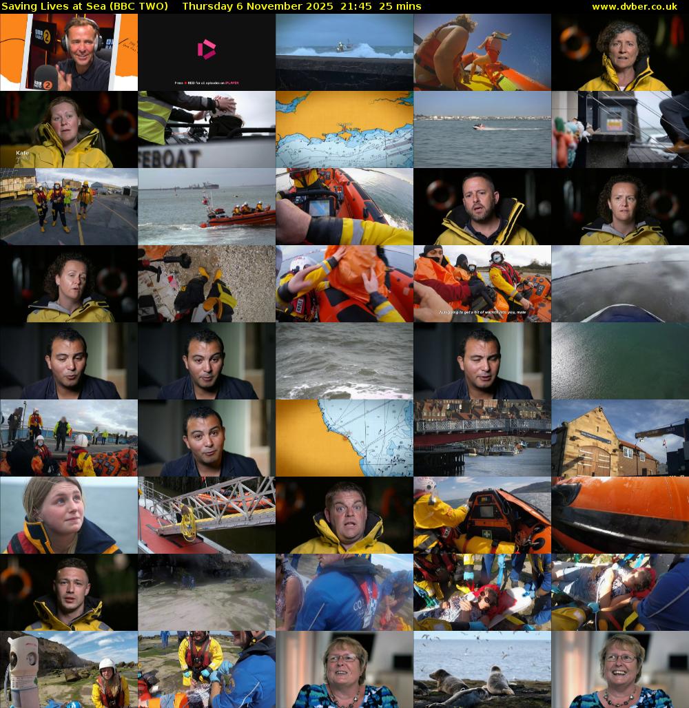 Saving Lives at Sea (BBC TWO) Thursday 6 November 2025 21:45 - 22:10