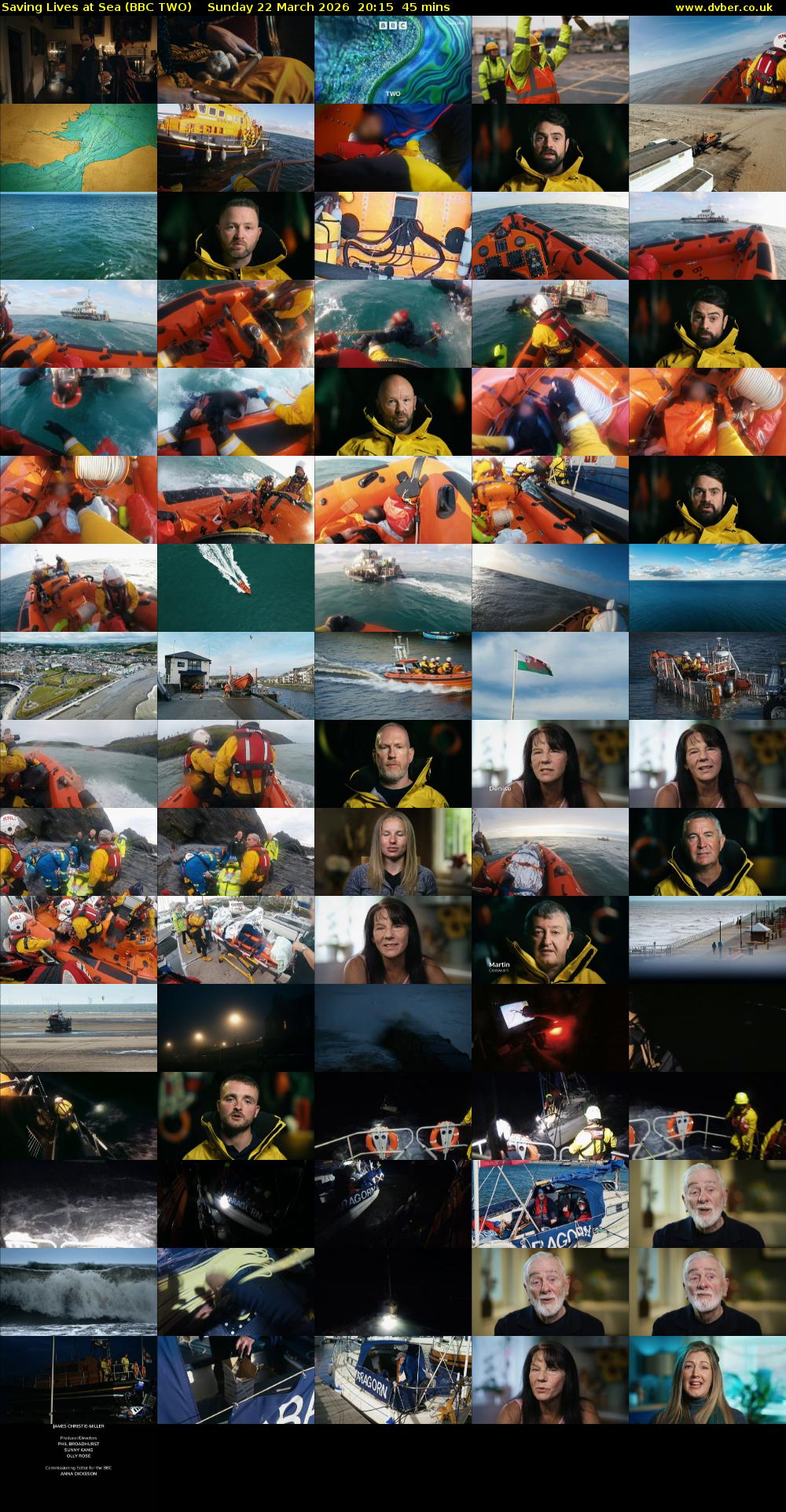 Saving Lives at Sea (BBC TWO) Sunday 22 March 2026 20:15 - 21:00