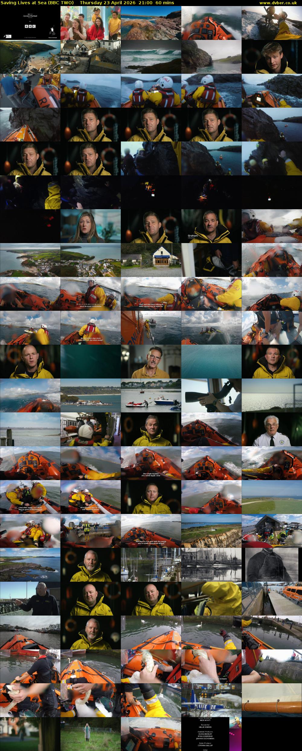 Saving Lives at Sea (BBC TWO) Thursday 23 April 2026 21:00 - 22:00