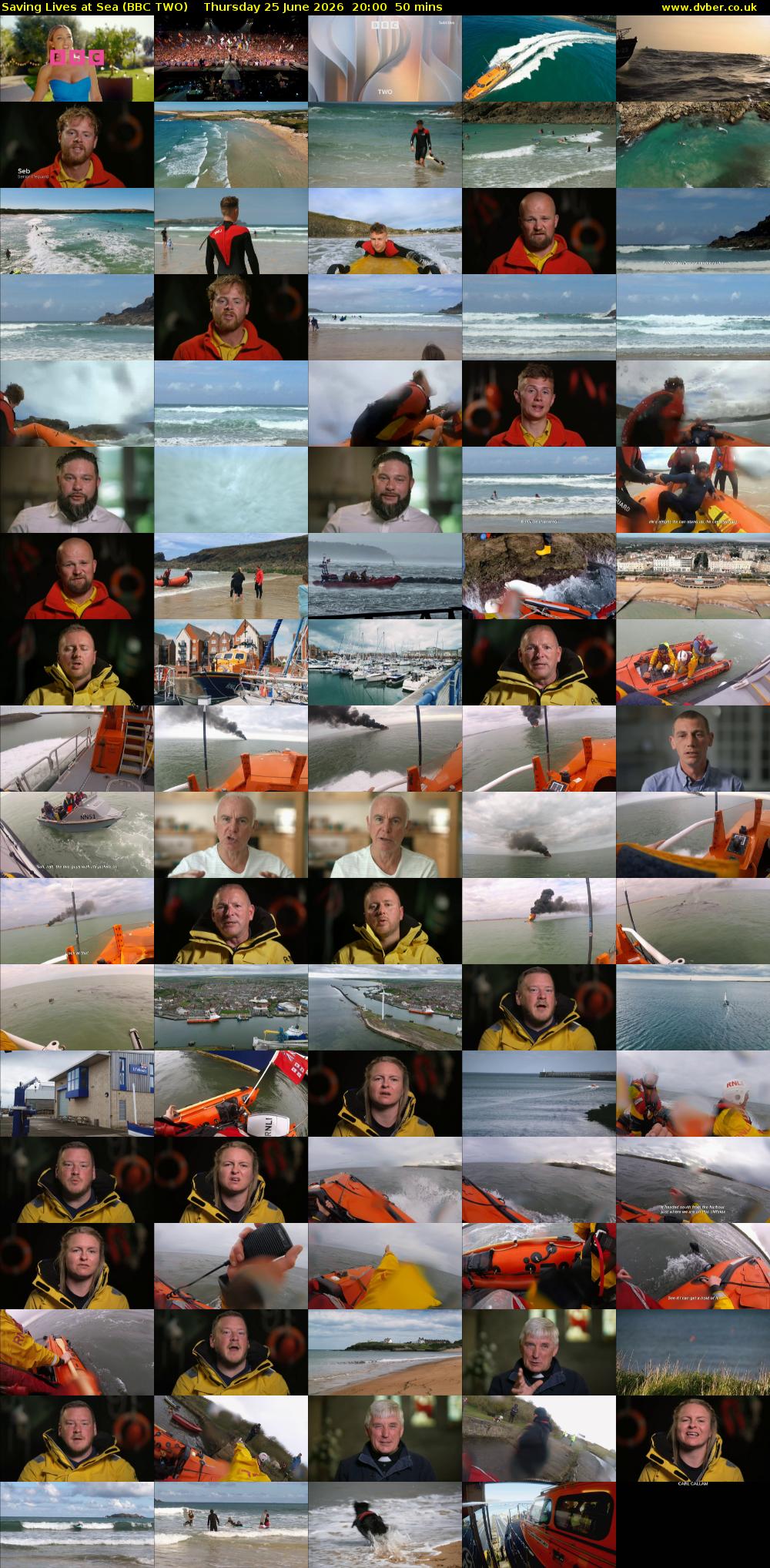 Saving Lives at Sea (BBC TWO) Thursday 25 June 2026 20:00 - 20:50