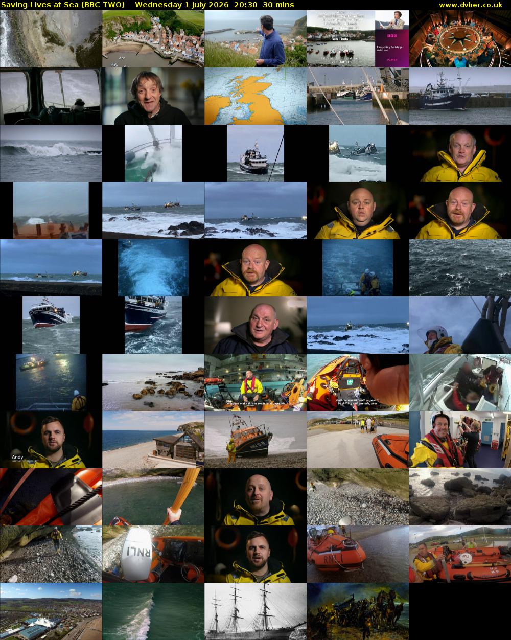 Saving Lives at Sea (BBC TWO) Wednesday 1 July 2026 20:30 - 21:00