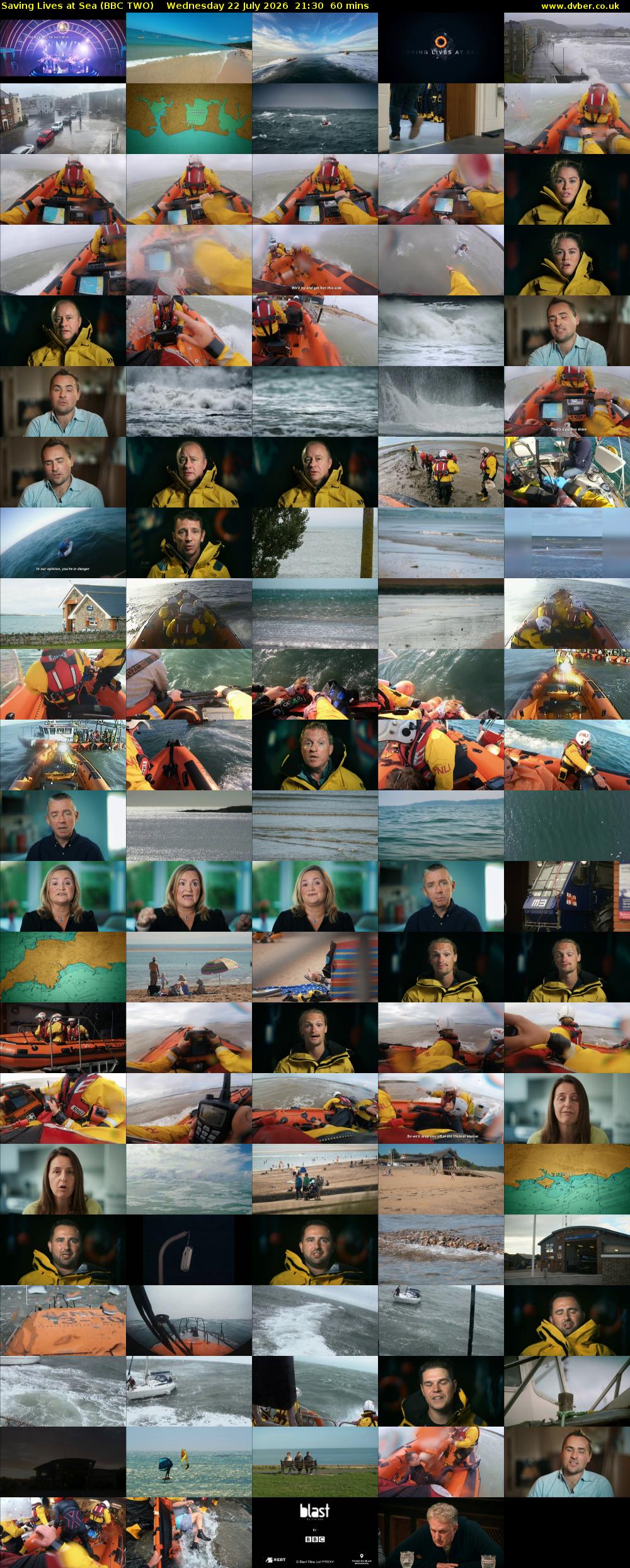Saving Lives at Sea (BBC TWO) Wednesday 22 July 2026 21:30 - 22:30