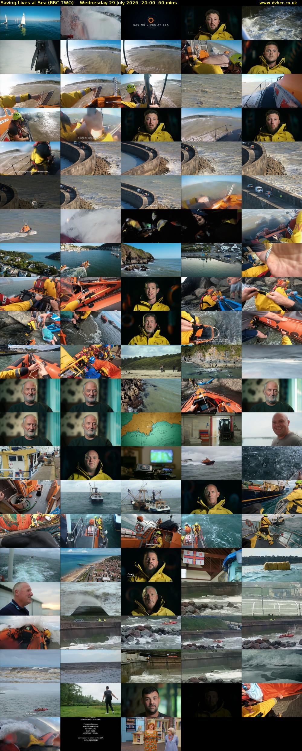Saving Lives at Sea (BBC TWO) Wednesday 29 July 2026 20:00 - 21:00