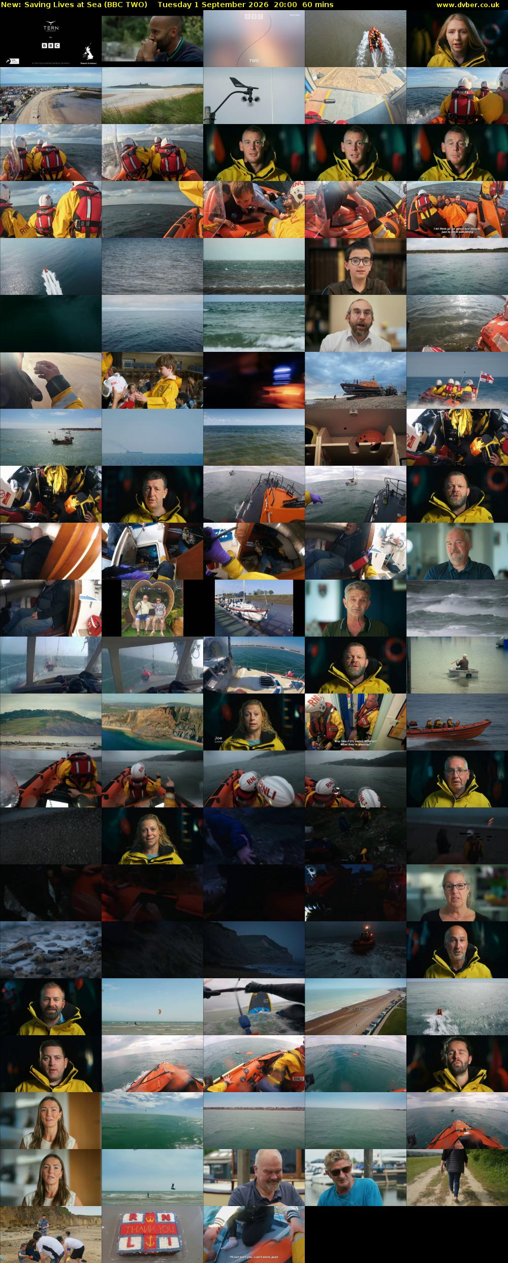Saving Lives at Sea (BBC TWO) Tuesday 1 September 2026 20:00 - 21:00