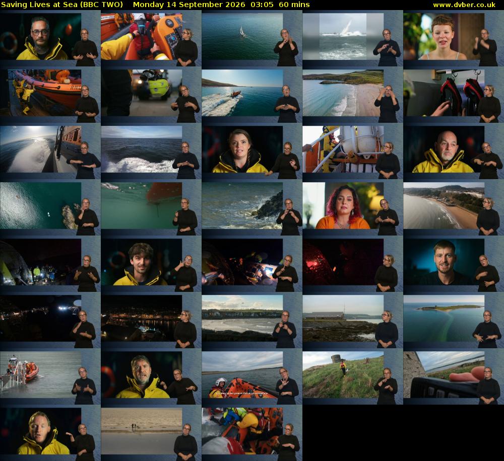 Saving Lives at Sea (BBC TWO) Monday 14 September 2026 03:05 - 04:05
