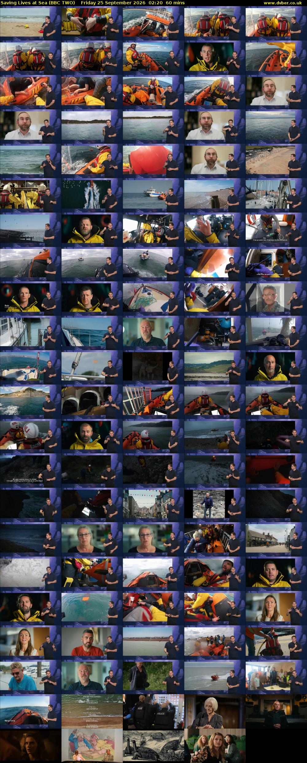 Saving Lives at Sea (BBC TWO) Friday 25 September 2026 02:20 - 03:20