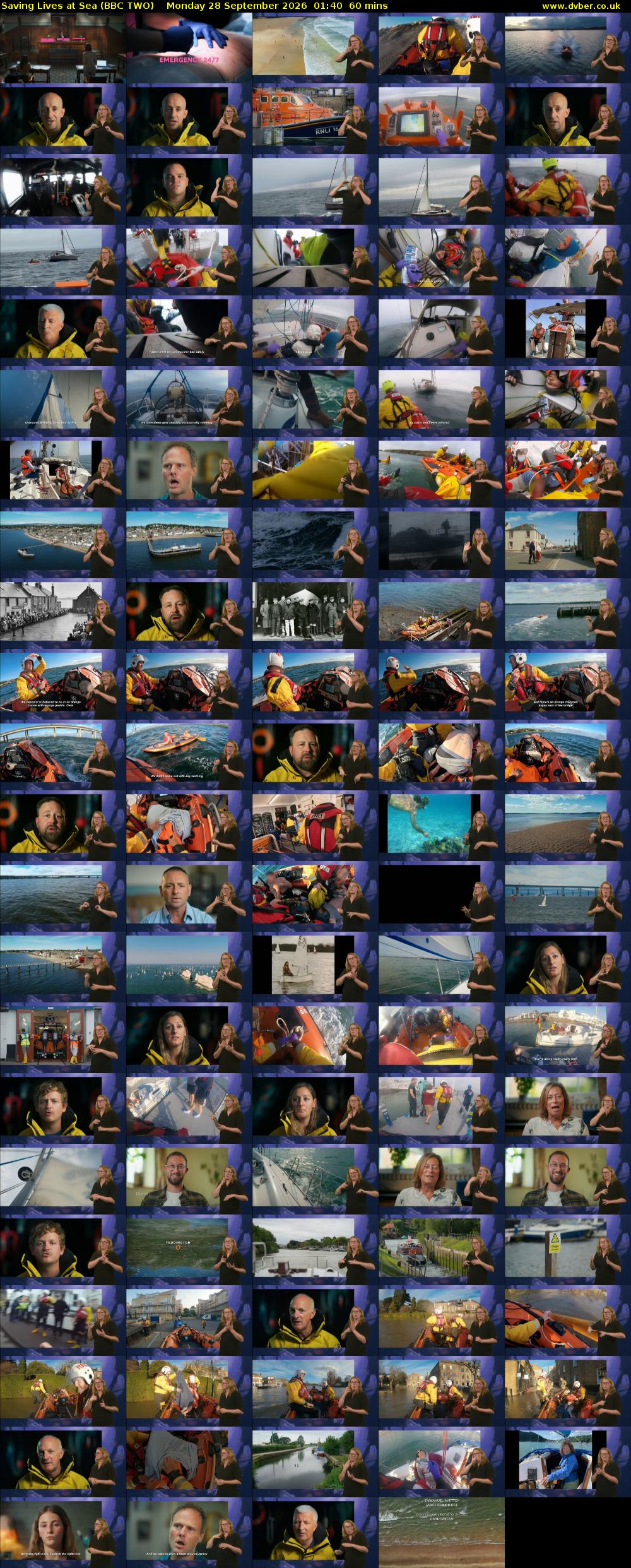 Saving Lives at Sea (BBC TWO) Monday 28 September 2026 01:40 - 02:40