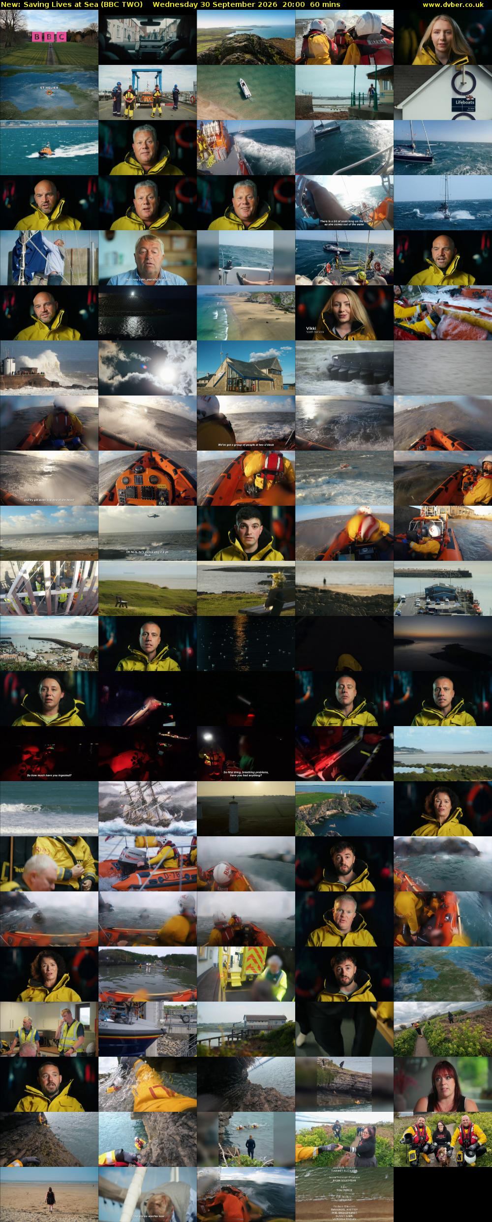 Saving Lives at Sea (BBC TWO) Wednesday 30 September 2026 20:00 - 21:00