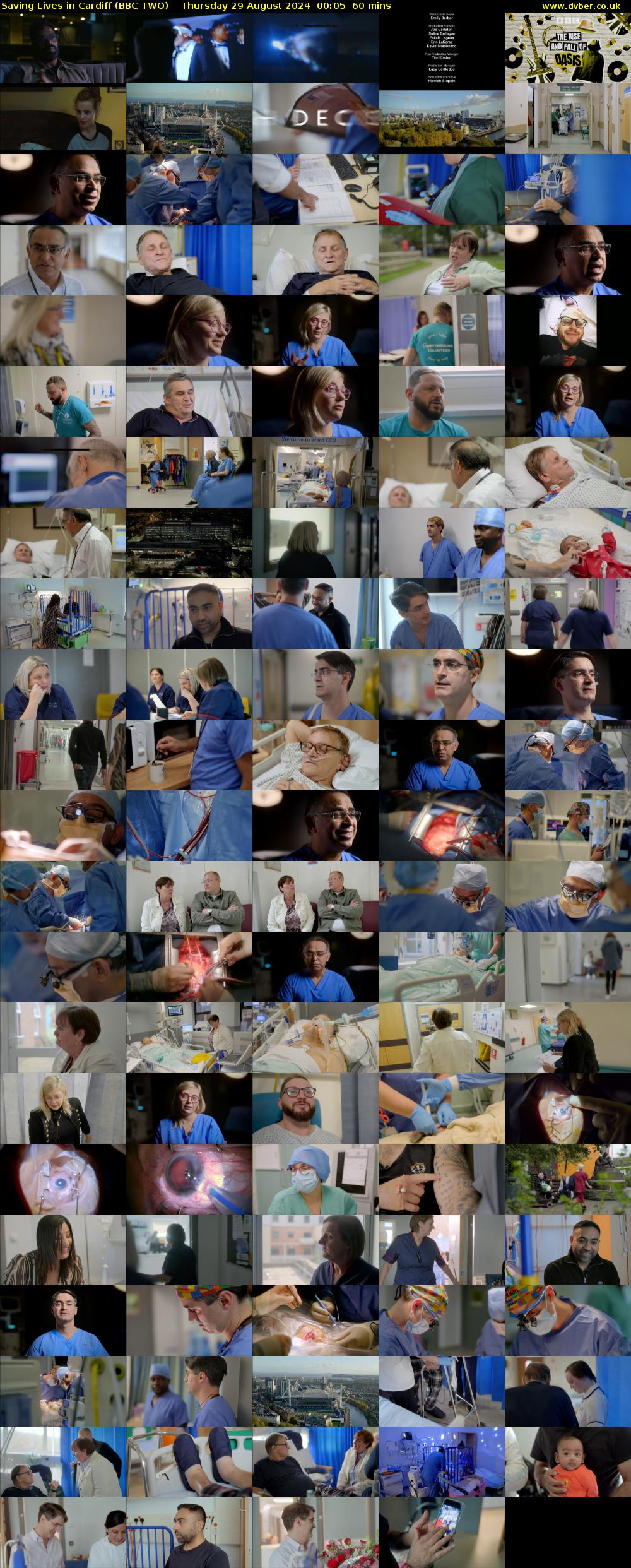 Saving Lives in Cardiff (BBC TWO) Thursday 29 August 2024 00:05 - 01:05