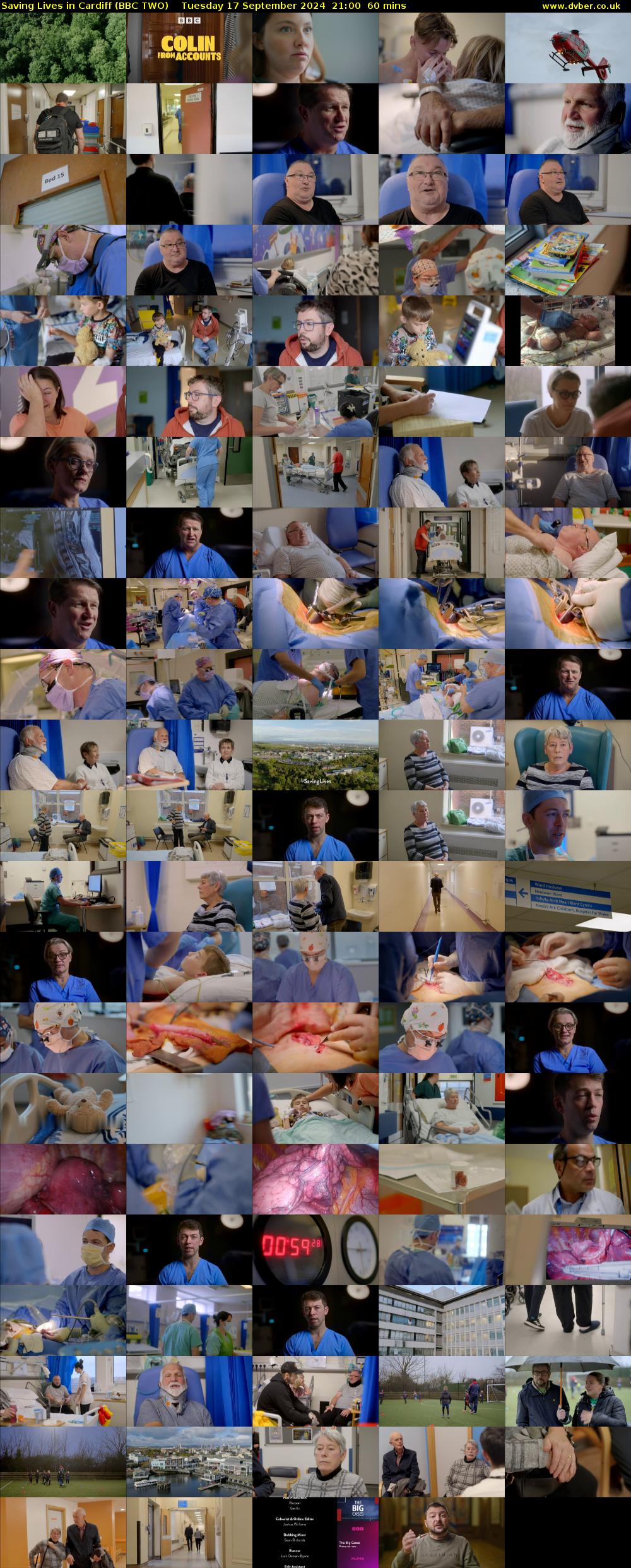 Saving Lives in Cardiff (BBC TWO) Tuesday 17 September 2024 21:00 - 22:00