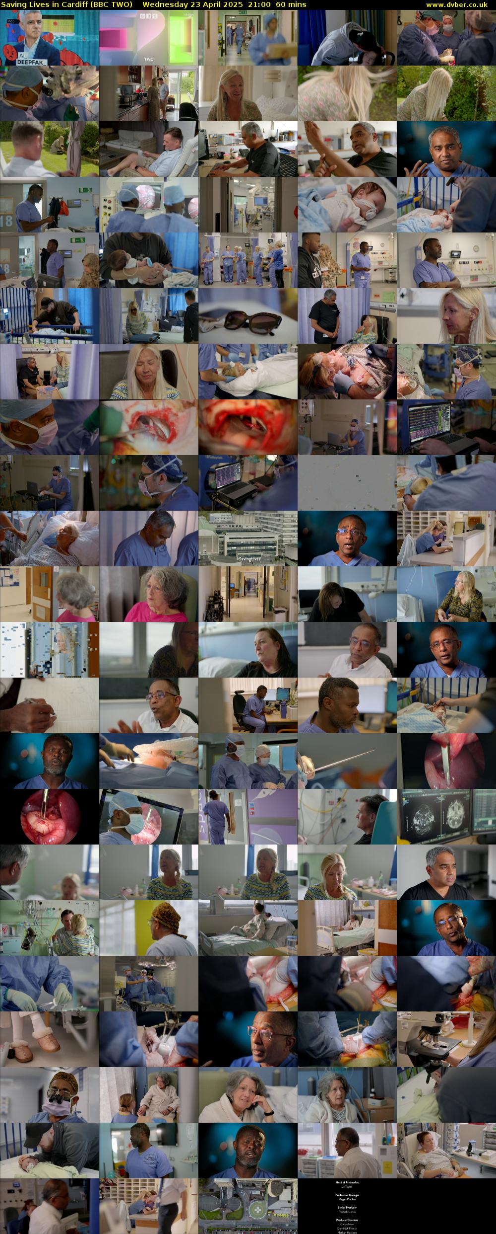 Saving Lives in Cardiff (BBC TWO) Wednesday 23 April 2025 21:00 - 22:00