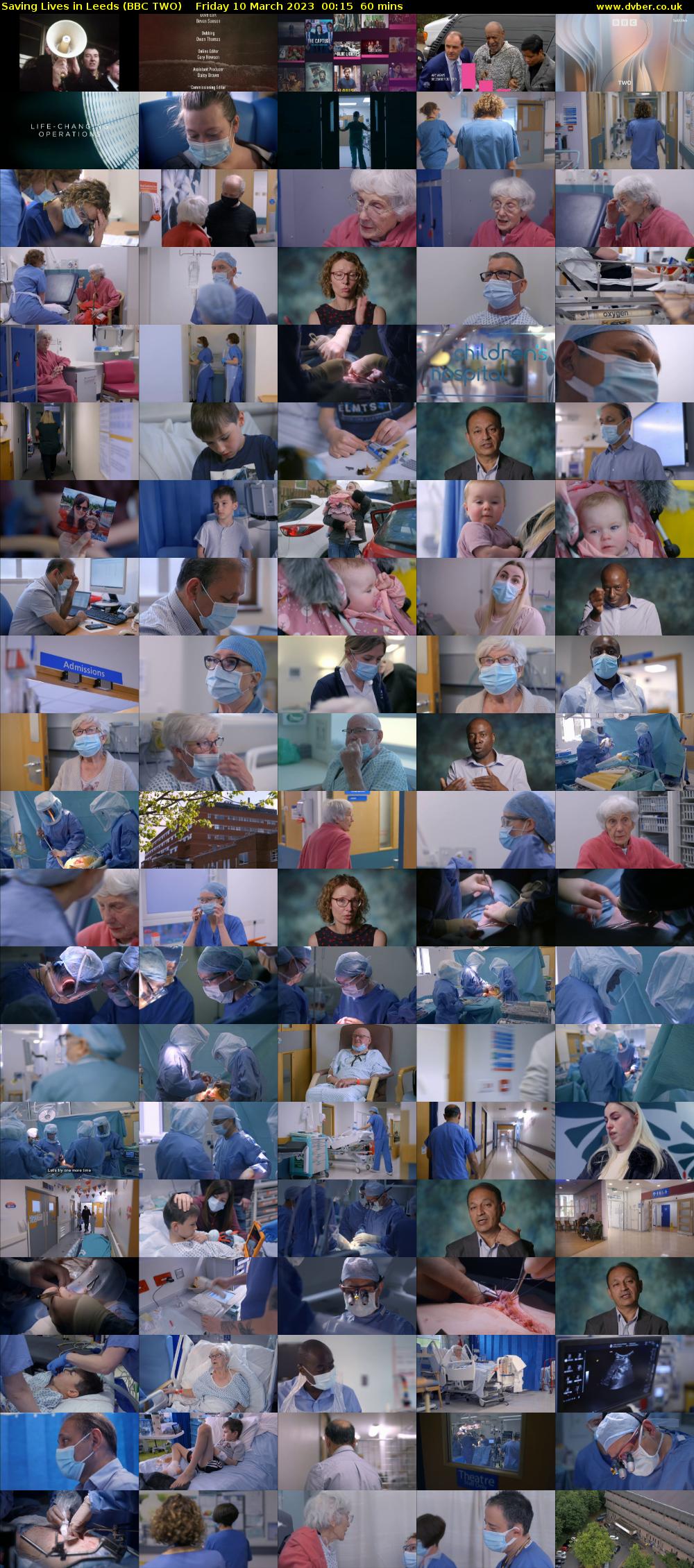 Saving Lives in Leeds (BBC TWO) Friday 10 March 2023 00:15 - 01:15