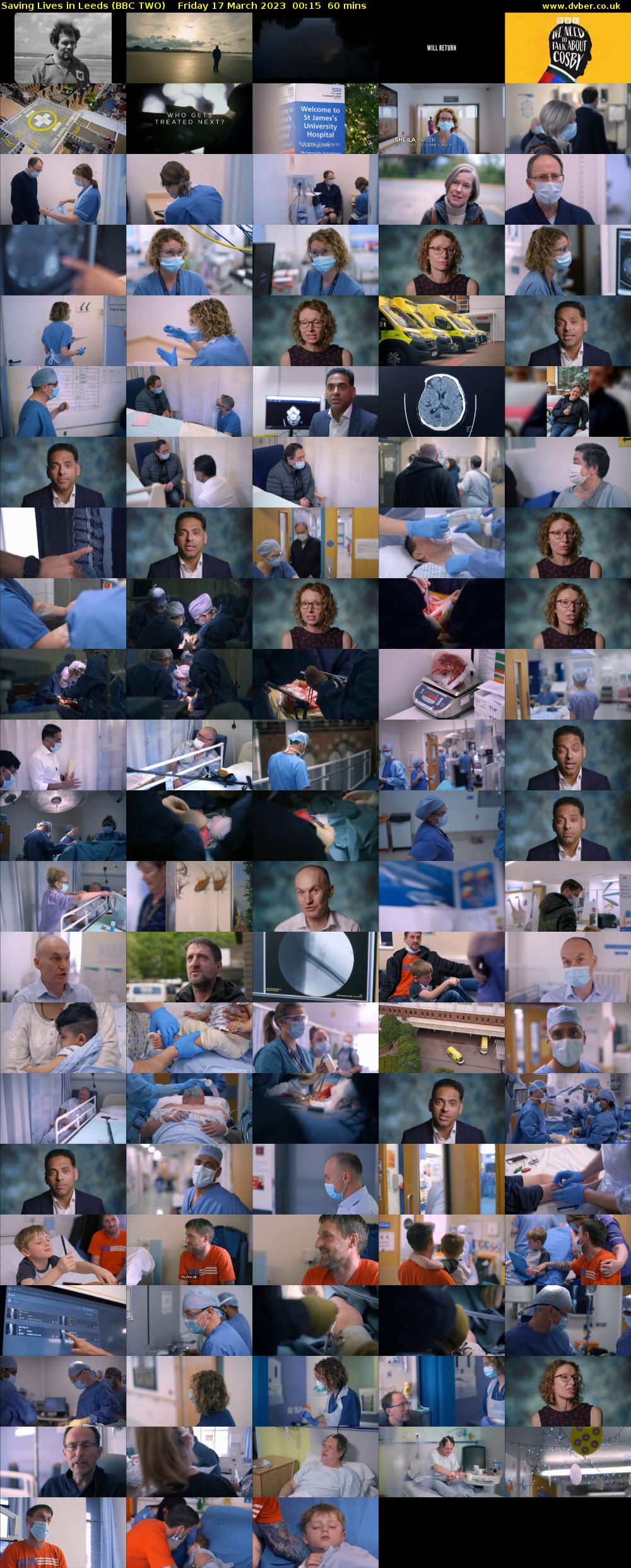 Saving Lives in Leeds (BBC TWO) Friday 17 March 2023 00:15 - 01:15