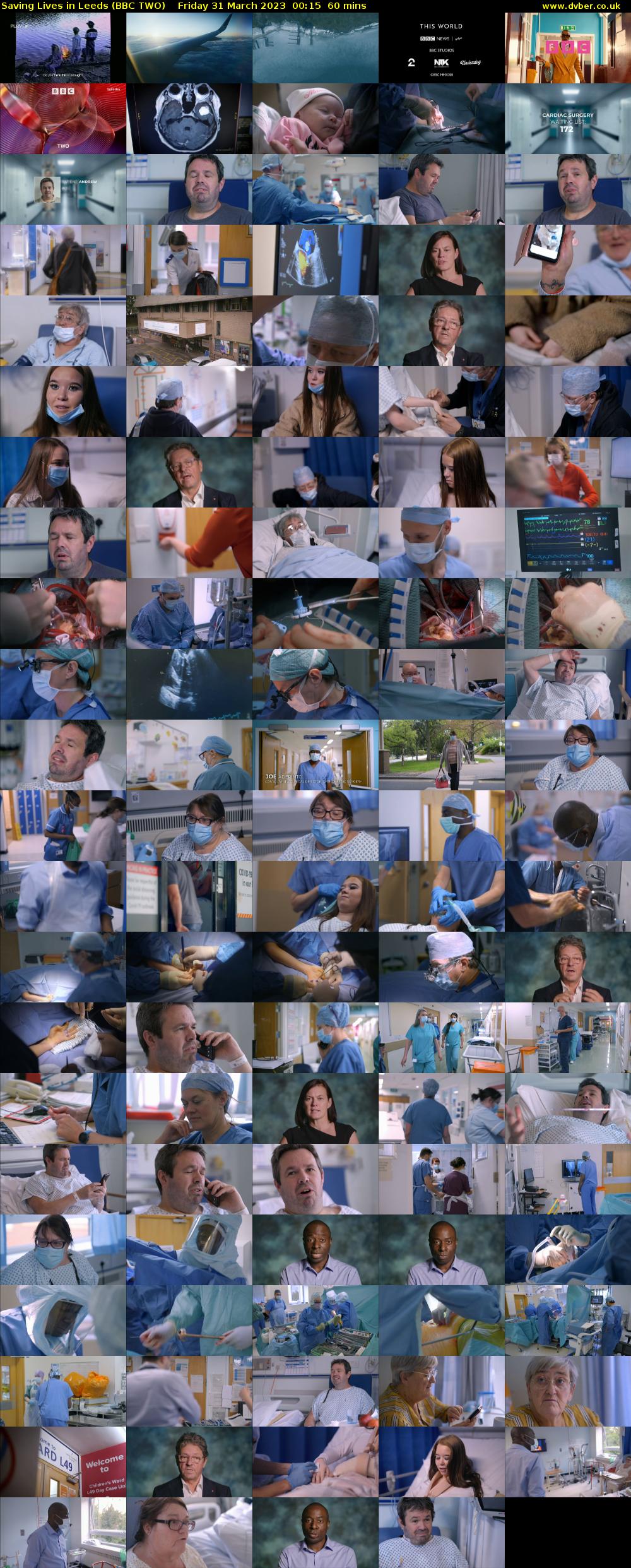 Saving Lives in Leeds (BBC TWO) Friday 31 March 2023 00:15 - 01:15