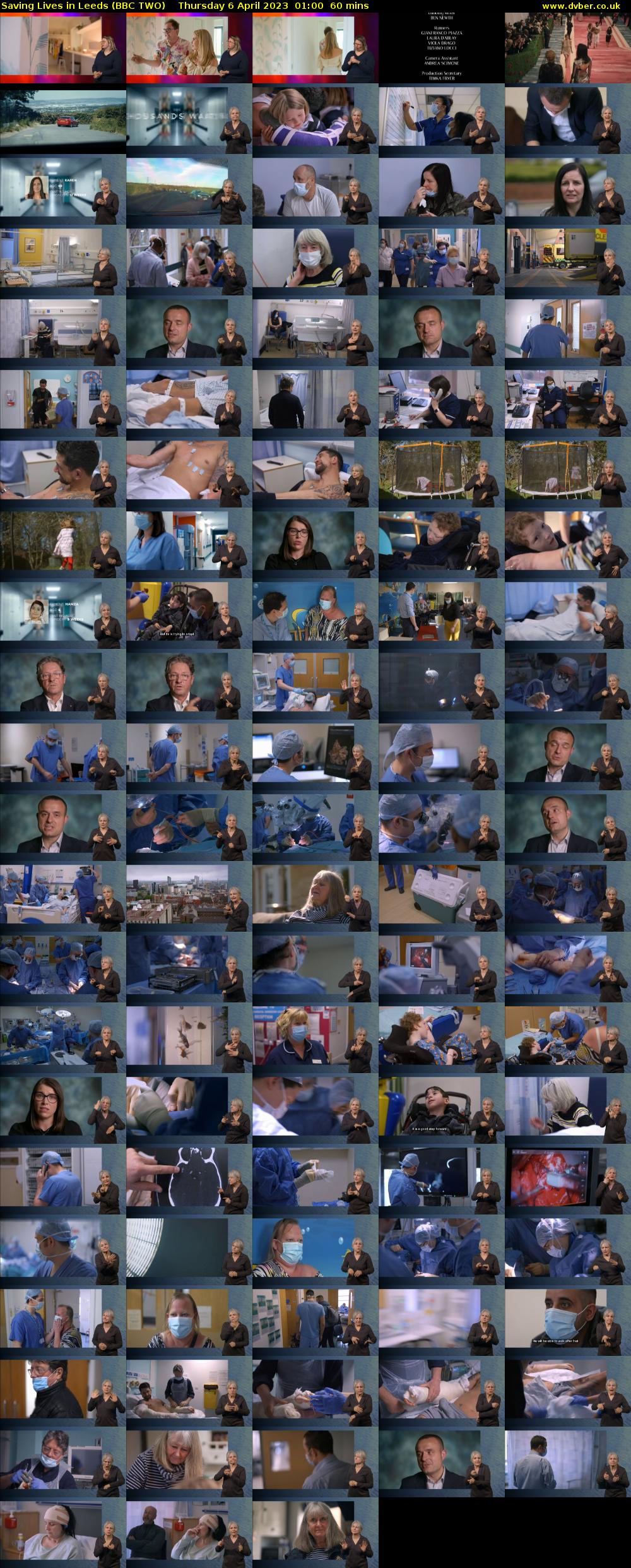 Saving Lives in Leeds (BBC TWO) Thursday 6 April 2023 01:00 - 02:00