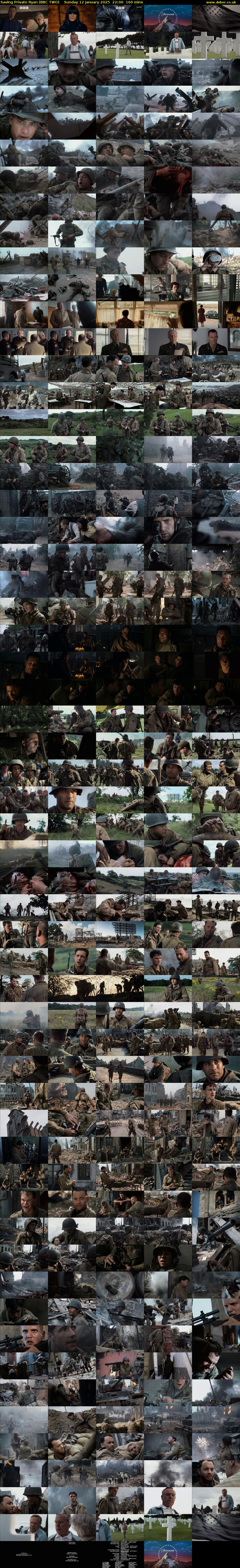 Saving Private Ryan (BBC TWO) Sunday 12 January 2025 22:00 - 00:40