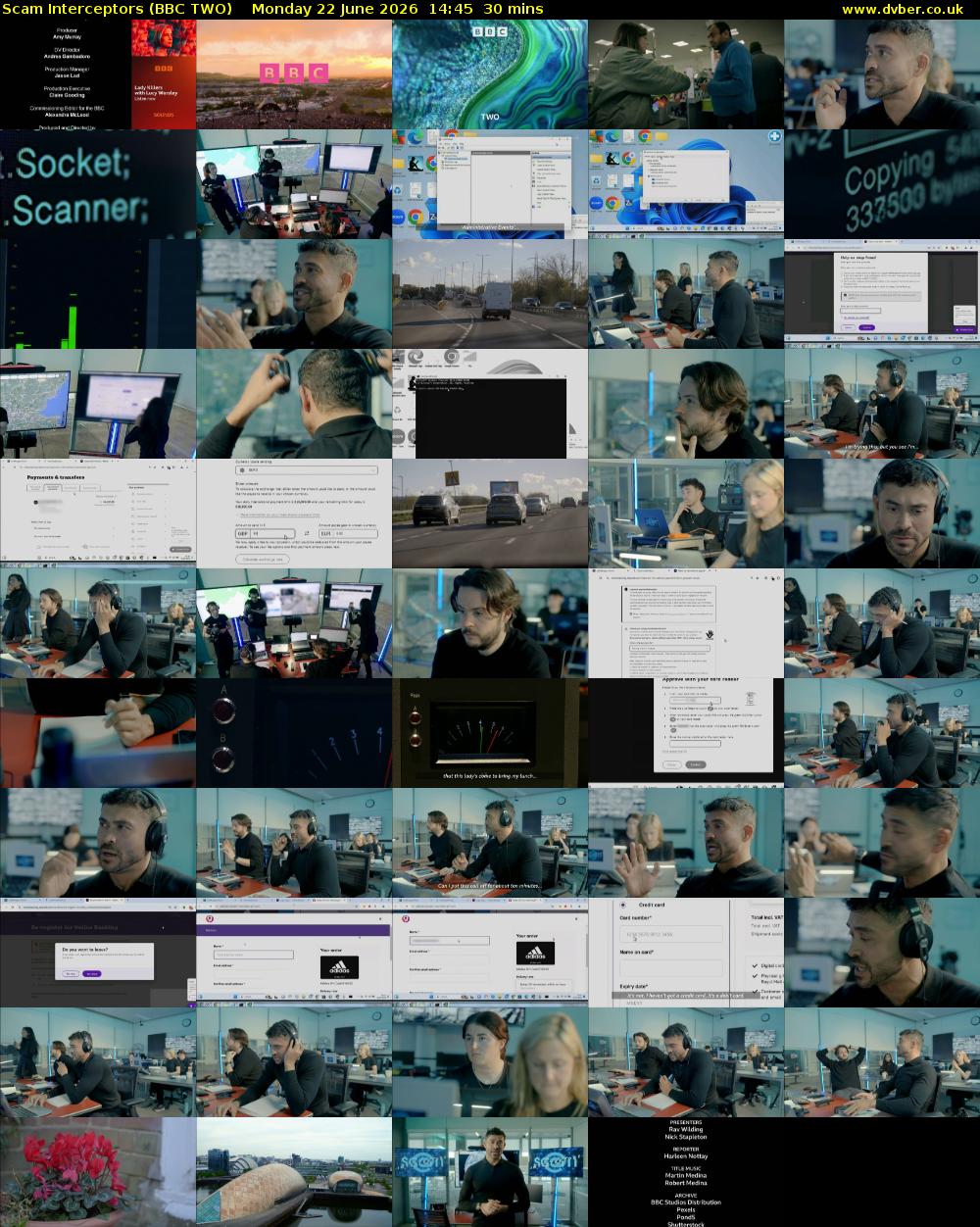 Scam Interceptors (BBC TWO) Monday 22 June 2026 14:45 - 15:15