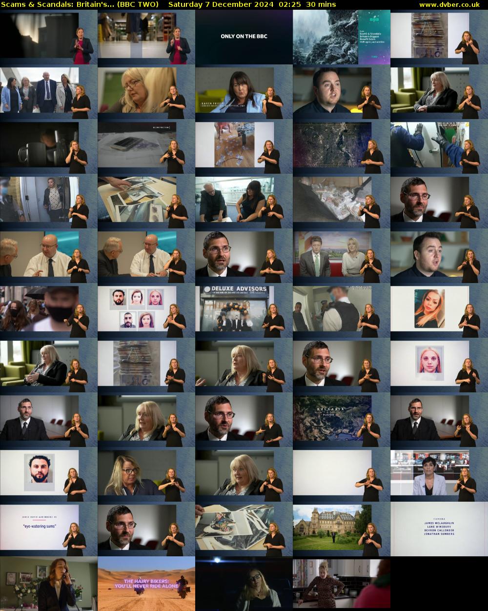 Scams & Scandals: Britain's... (BBC TWO) Saturday 7 December 2024 02:25 - 02:55